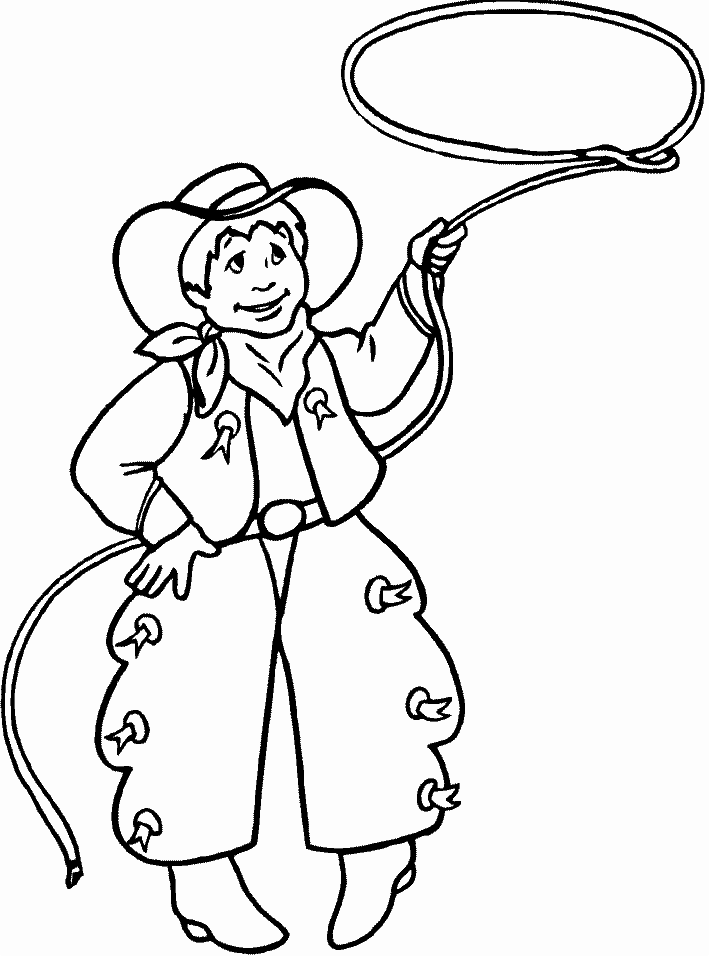 Dibujo gratuito Vaquero #91447 de la coleccion Personajes para imprimir