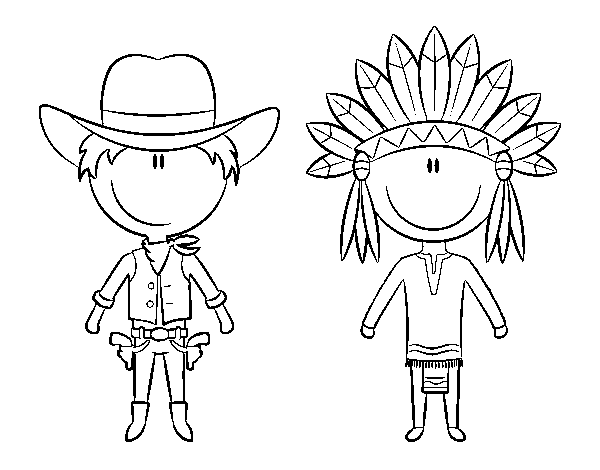 Dibujo gratuito Vaquero #91461 de la coleccion Personajes para imprimir