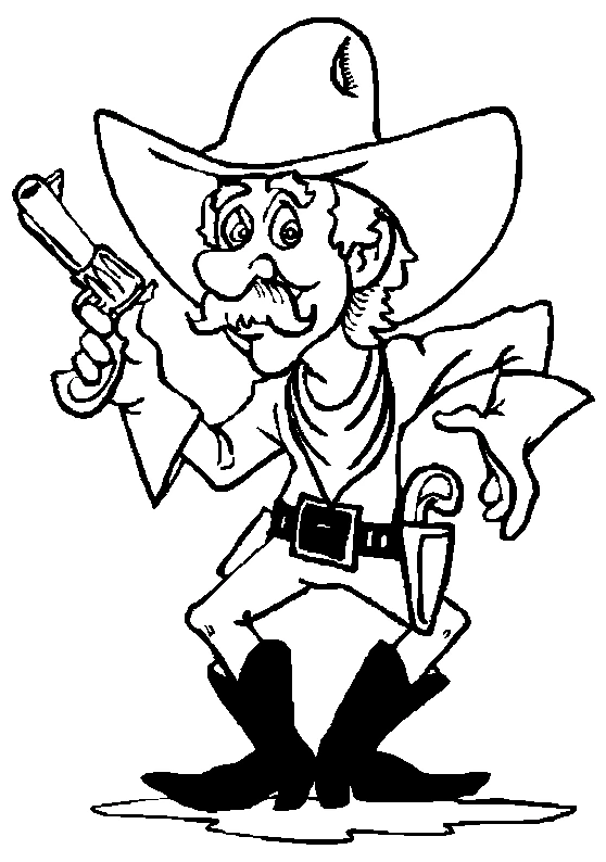 Dibujo gratuito Vaquero #91463 de la coleccion Personajes para imprimir