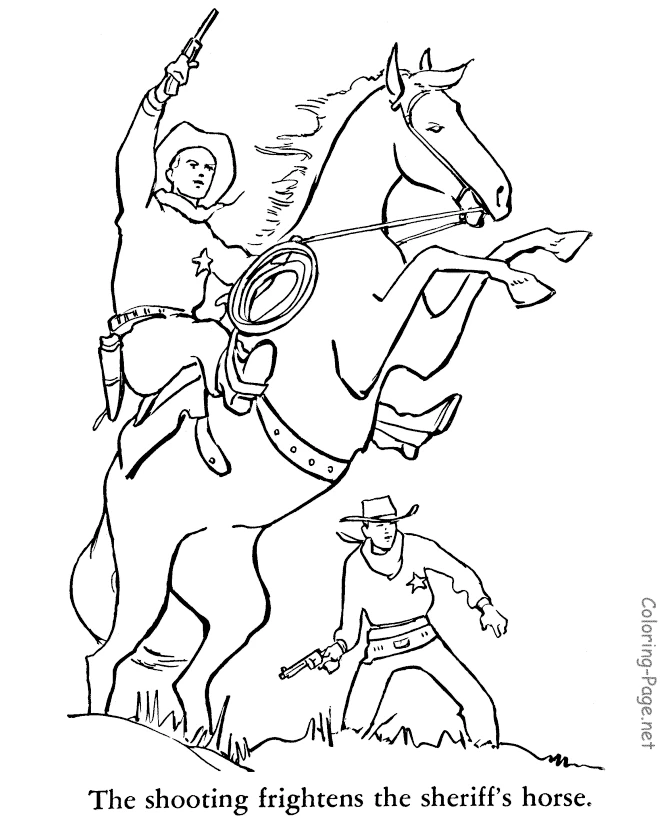 Dibujo gratuito Vaquero #91469 de la coleccion Personajes para imprimir