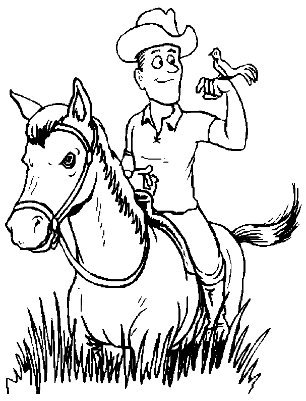 Dibujo gratuito Vaquero #91475 de la coleccion Personajes para imprimir