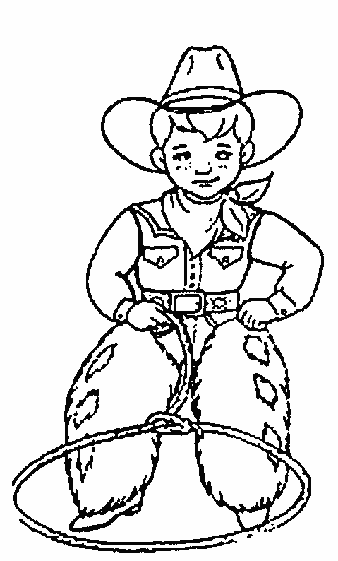 Dibujo gratuito Vaquero #91476 de la coleccion Personajes para imprimir