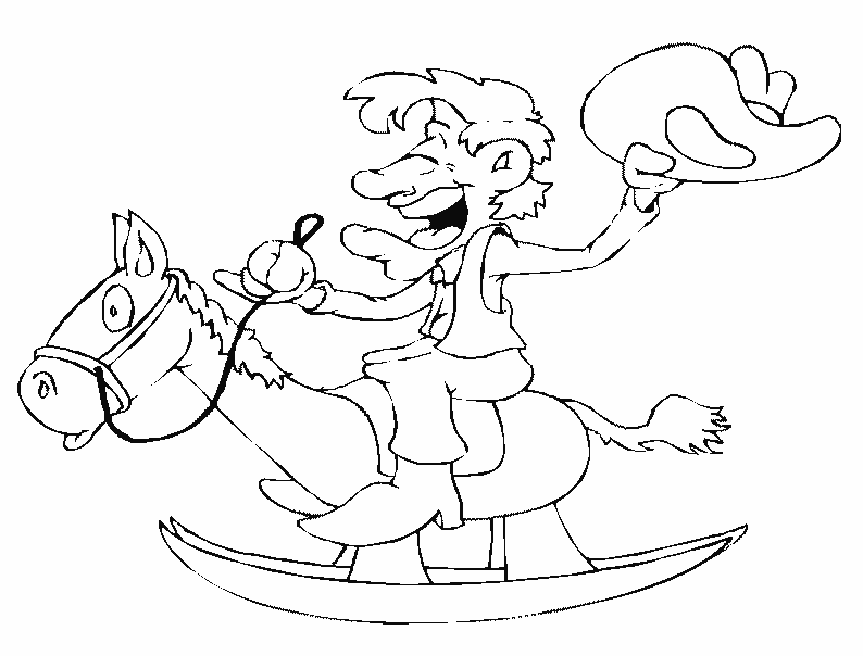 Dibujo gratuito Vaquero #91490 de la coleccion Personajes para imprimir