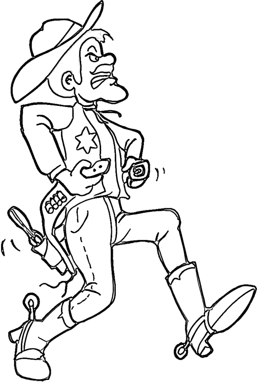 Dibujo gratuito Vaquero #91529 de la coleccion Personajes para imprimir