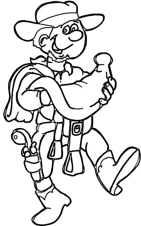 Dibujo gratuito Vaquero #91542 de la coleccion Personajes para imprimir