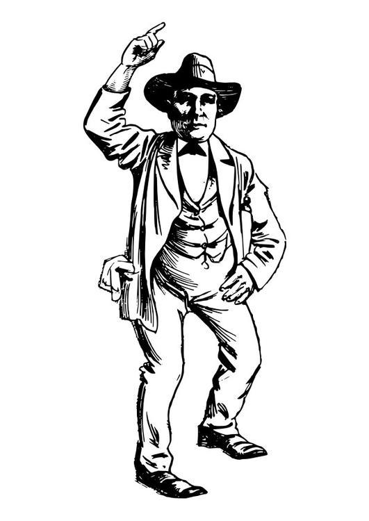 Dibujo gratuito Vaquero #91561 de la coleccion Personajes para imprimir