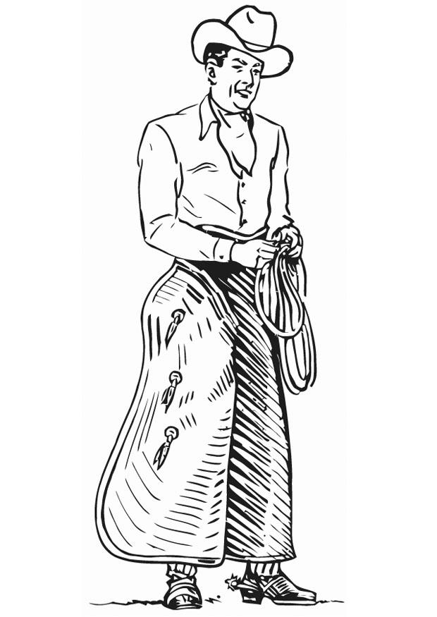 Dibujo gratuito Vaquero #91577 de la coleccion Personajes para imprimir