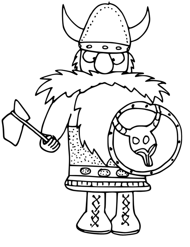Dibujo para colorear: Vikingo (Personajes) #149352 - Dibujos para Colorear e Imprimir Gratis