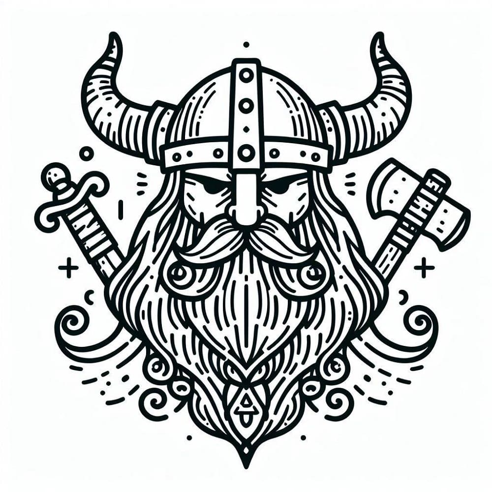 Dibujo gratuito Vikingo #212420 de la coleccion Personajes para imprimir