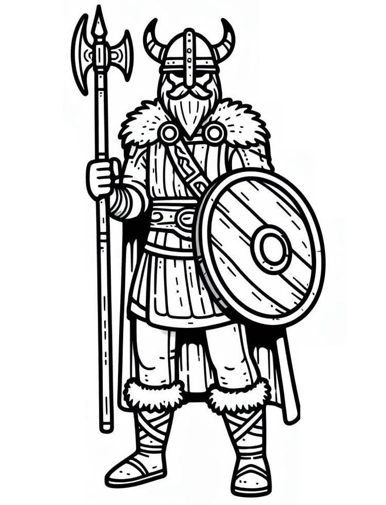 Dibujo gratuito Vikingo #212421 de la coleccion Personajes para imprimir