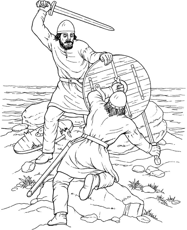 Dibujo gratuito Vikingo #212424 de la coleccion Personajes para imprimir