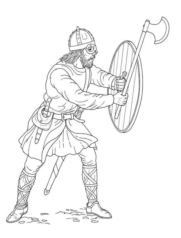 Dibujo gratuito Vikingo #212426 de la coleccion Personajes para imprimir