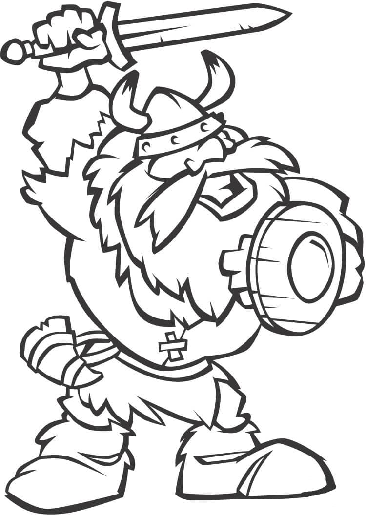 Dibujo gratuito Vikingo #212436 de la coleccion Personajes para imprimir