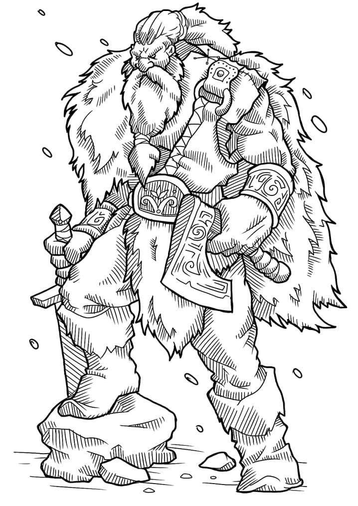 Dibujo gratuito Vikingo #212439 de la coleccion Personajes para imprimir