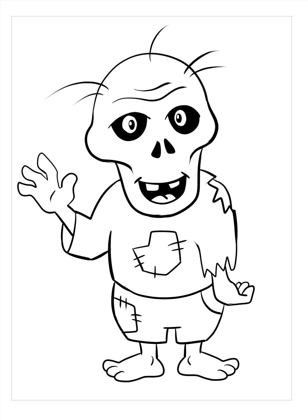 Dibujo gratuito Zombi #172890 de la coleccion Personajes para imprimir