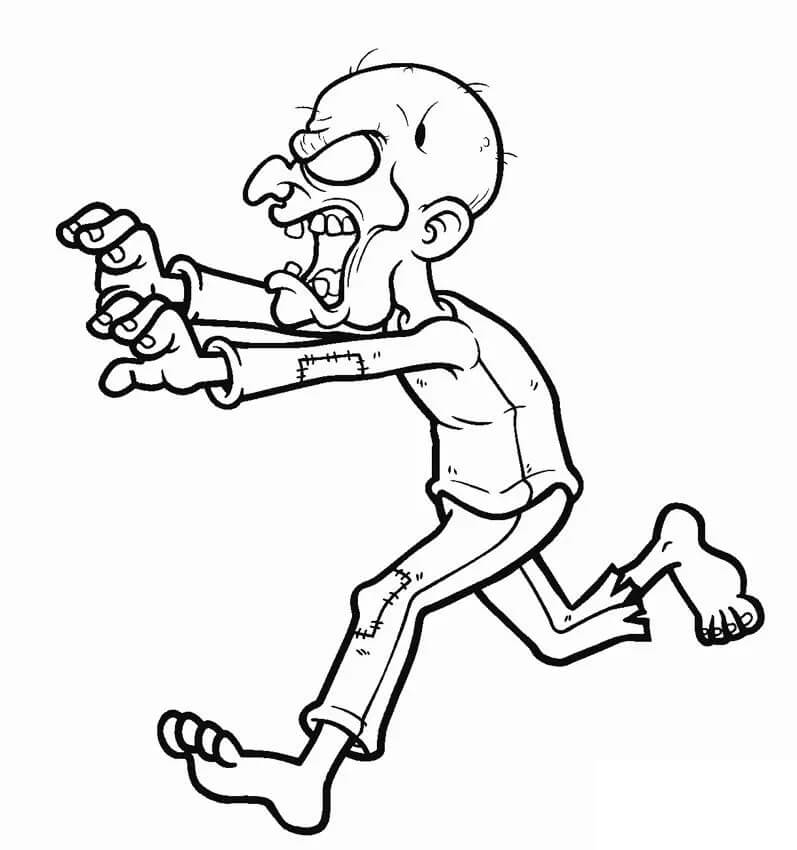 Dibujo gratuito Zombi #172891 de la coleccion Personajes para imprimir