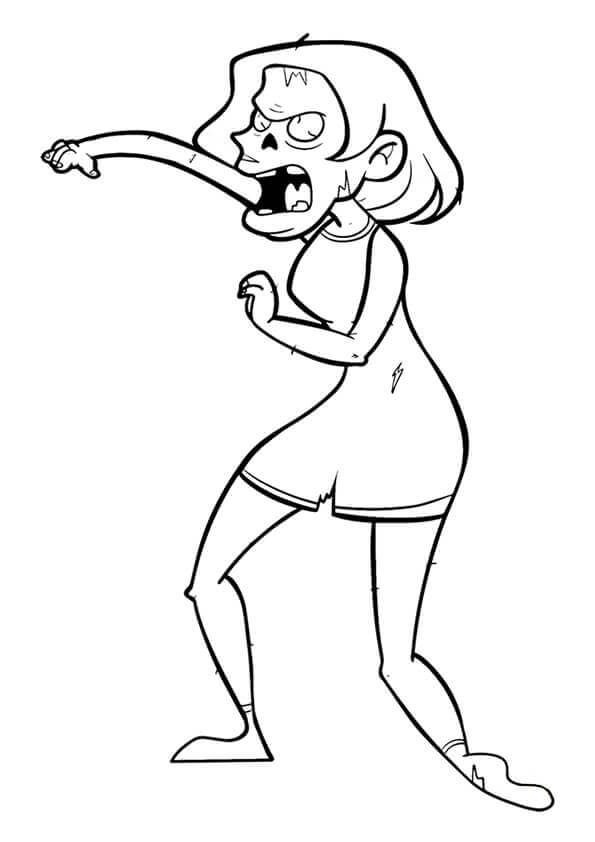 Dibujo gratuito Zombi #172893 de la coleccion Personajes para imprimir