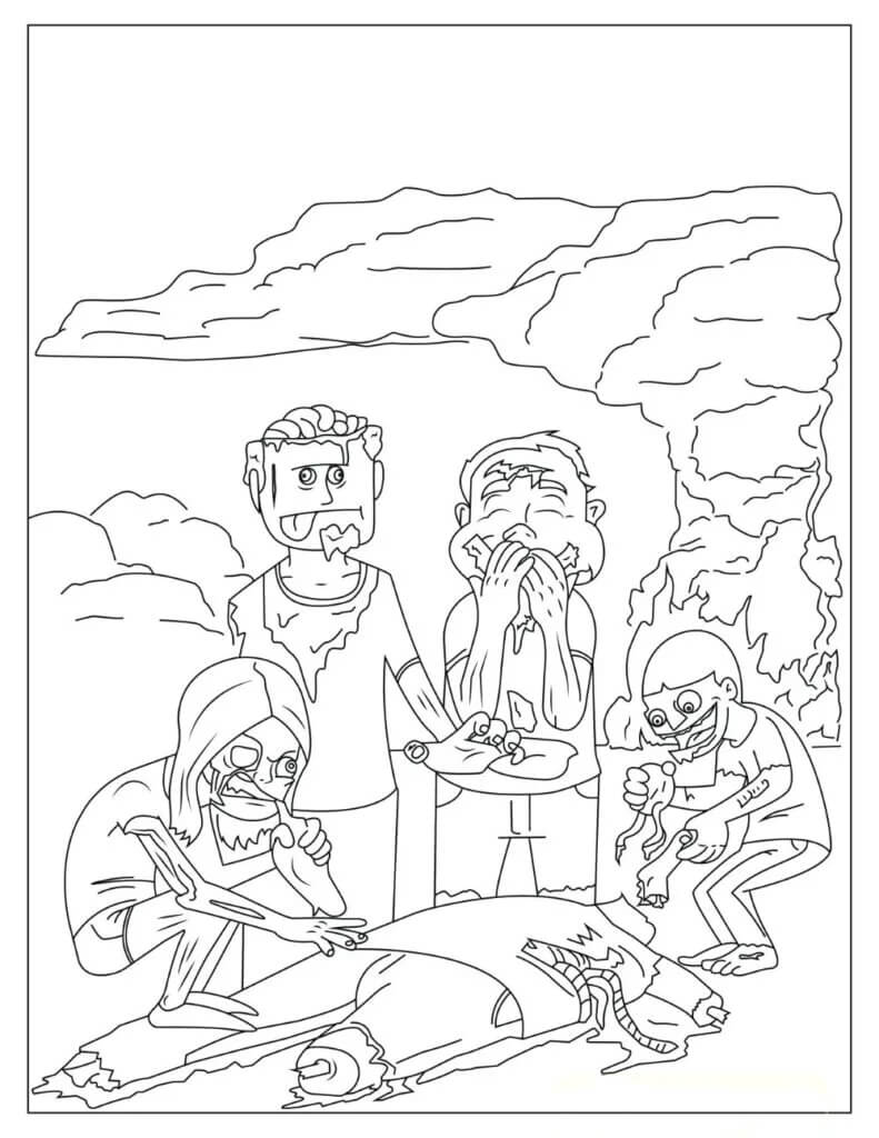 Dibujo gratuito Zombi #172901 de la coleccion Personajes para imprimir Dibujo gratuito Zombi #172901 de la coleccion Personajes para imprimir