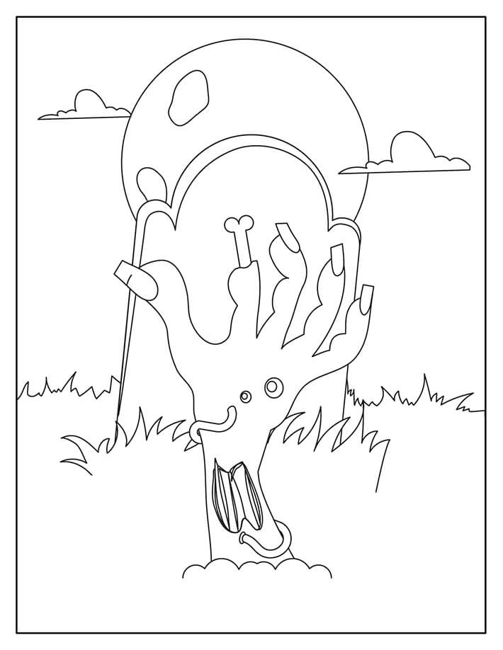 Dibujo gratuito Zombi #172906 de la coleccion Personajes para imprimir