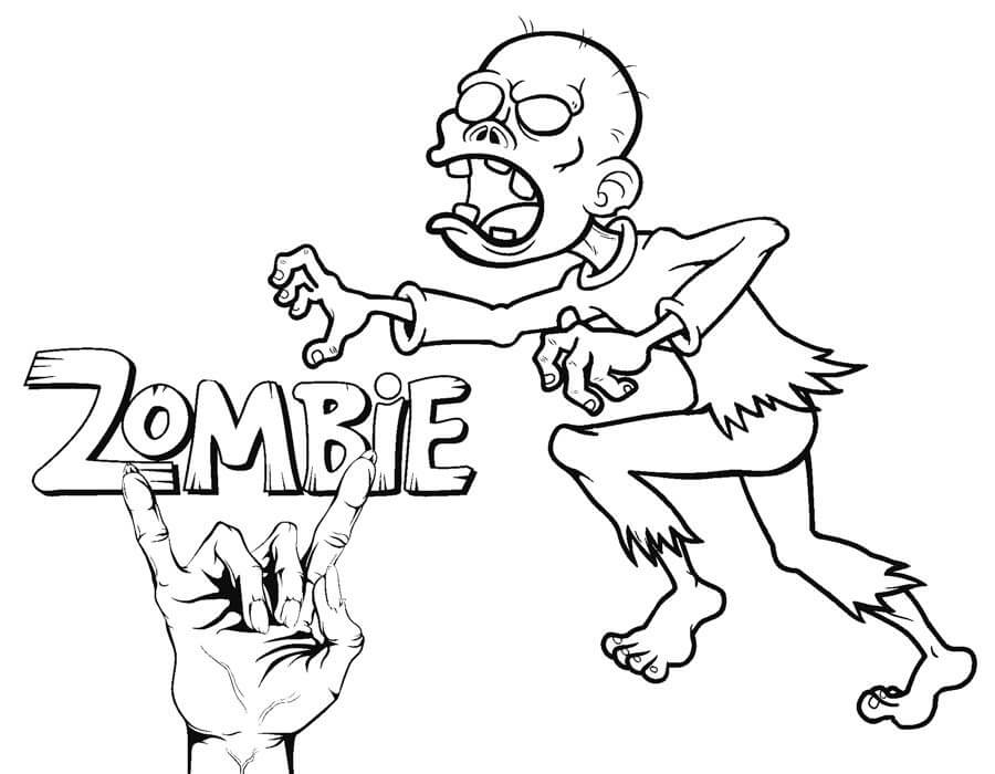 Dibujo gratuito Zombi #172918 de la coleccion Personajes para imprimir