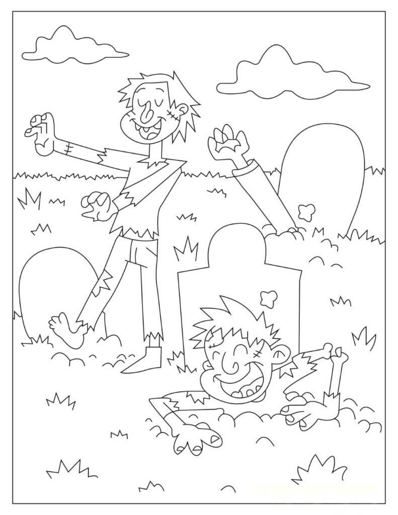 Dibujo gratuito Zombi #172925 de la coleccion Personajes para imprimir