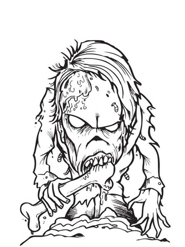 Dibujo gratuito Zombi #172930 de la coleccion Personajes para imprimir