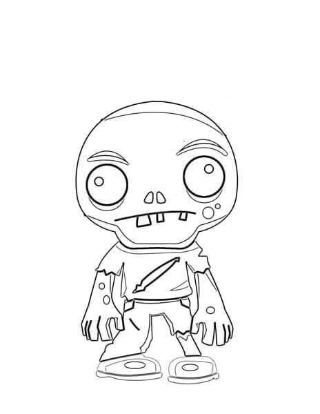 Dibujo gratuito Zombi #172931 de la coleccion Personajes para imprimir