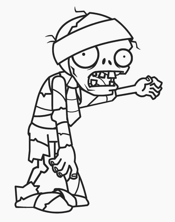 Dibujo gratuito Zombi #172951 de la coleccion Personajes para imprimir