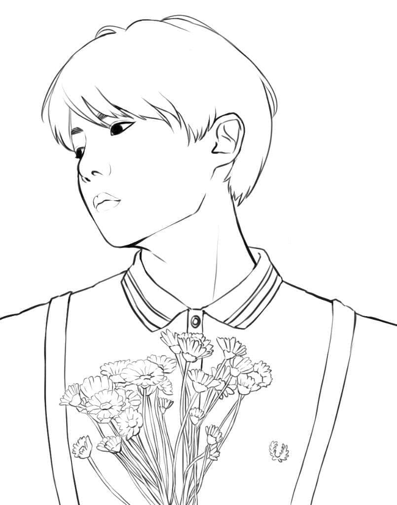 Dibujo gratuito BTS #202395 de la coleccion Personas Famosas para imprimir