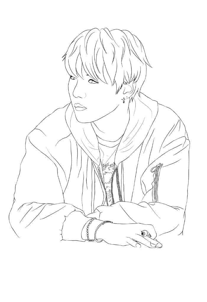 Dibujo gratuito BTS #202396 de la coleccion Personas Famosas para imprimir