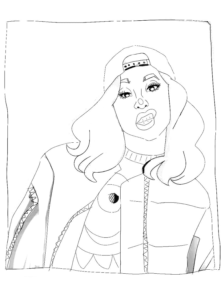 Dibujo gratuito Cardi B #173563 de la coleccion Personas Famosas para imprimir Dibujo gratuito Cardi B #173563 de la coleccion Personas Famosas para imprimir