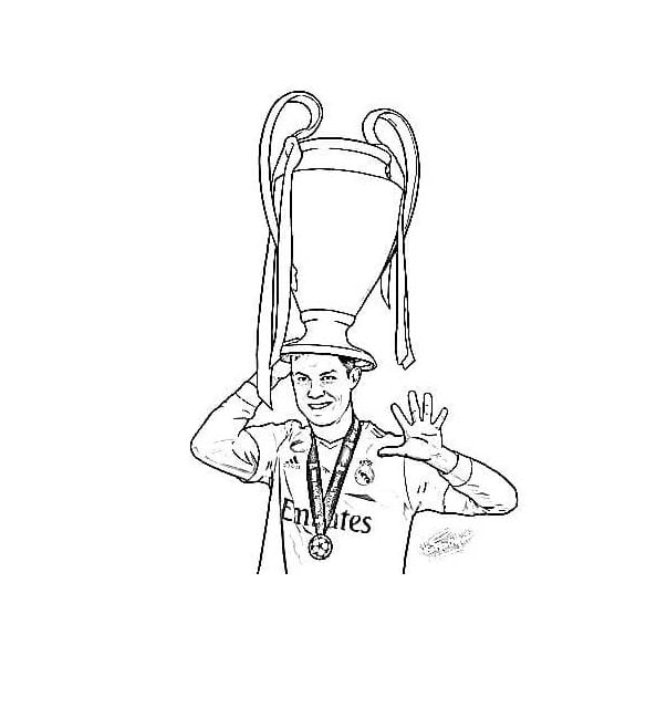 Dibujo gratuito Cristiano Ronaldo #217366 de la coleccion Personas Famosas para imprimir