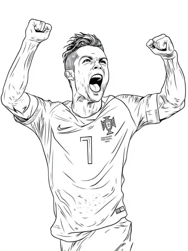 Dibujo para colorear: Cristiano Ronaldo (Personas Famosas) #217375 - Dibujos para Colorear e Imprimir Gratis