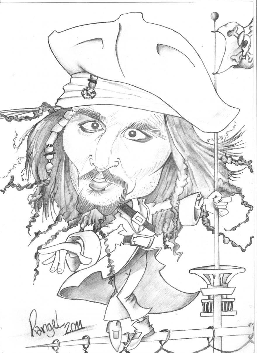 Dibujo para colorear: Johnny Depp (Personas Famosas) #123656 - Dibujos para Colorear e Imprimir Gratis
