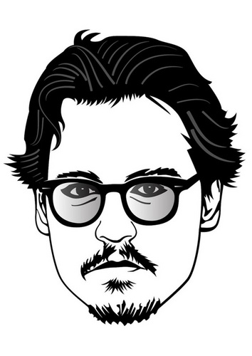 Dibujo para colorear: Johnny Depp (Personas Famosas) #123657 - Dibujos para Colorear e Imprimir Gratis