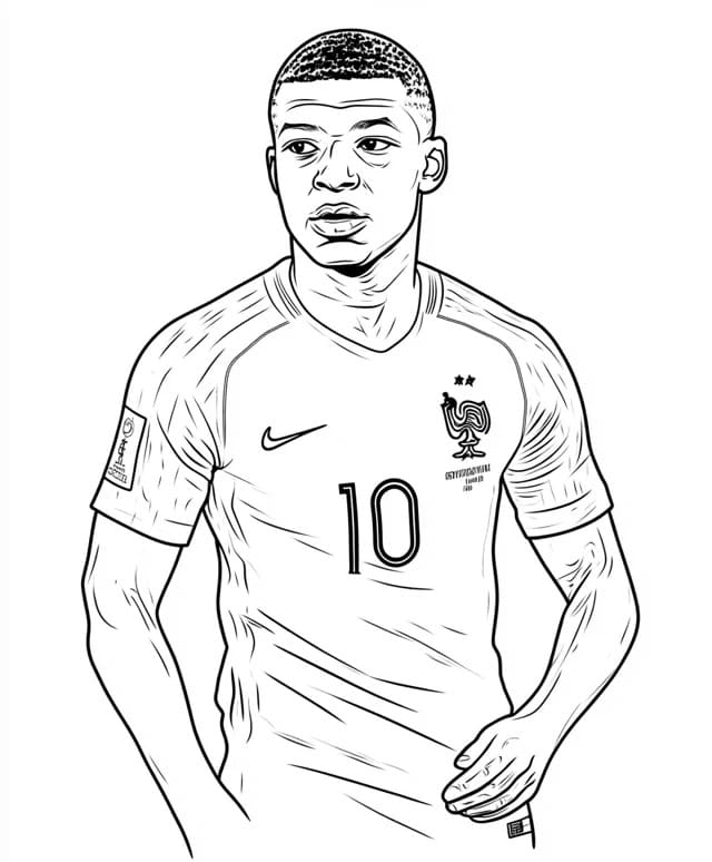 Dibujo gratuito Kylian Mbappe #218348 de la coleccion Personas Famosas para imprimir Dibujo gratuito Kylian Mbappe #218348 de la coleccion Personas Famosas para imprimir
