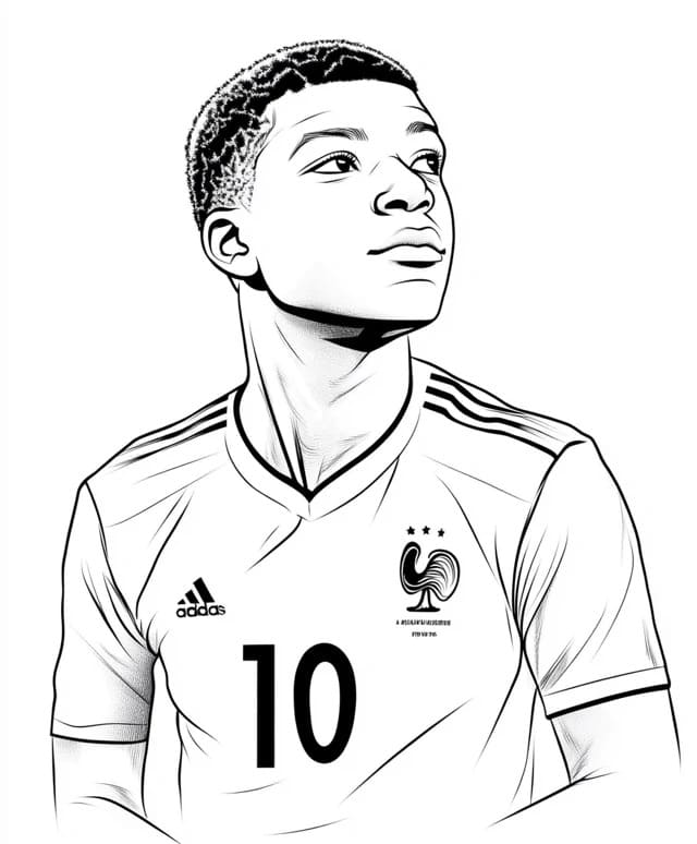 Dibujo para colorear: Kylian Mbappe (Personas Famosas) #218354 - Dibujos para Colorear e Imprimir Gratis