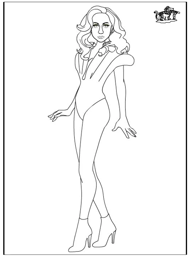 Dibujo gratuito Lady Gaga #123952 de la coleccion Personas Famosas para imprimir