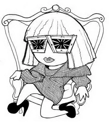 Dibujo gratuito Lady Gaga #123966 de la coleccion Personas Famosas para imprimir
