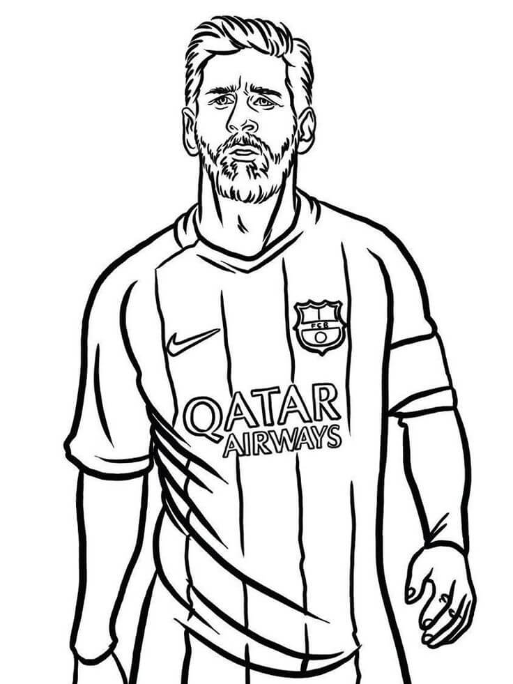 Dibujo gratuito Lionel Messi #171006 de la coleccion Personas Famosas para imprimir