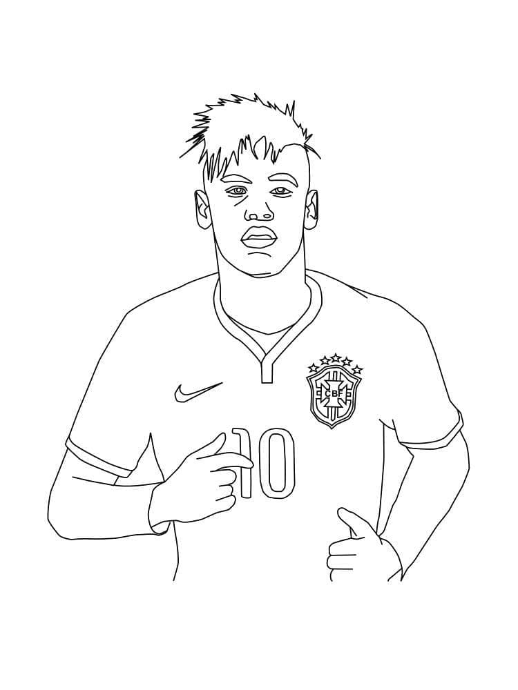 Dibujo gratuito Neymar #179448 de la coleccion Personas Famosas para imprimir
