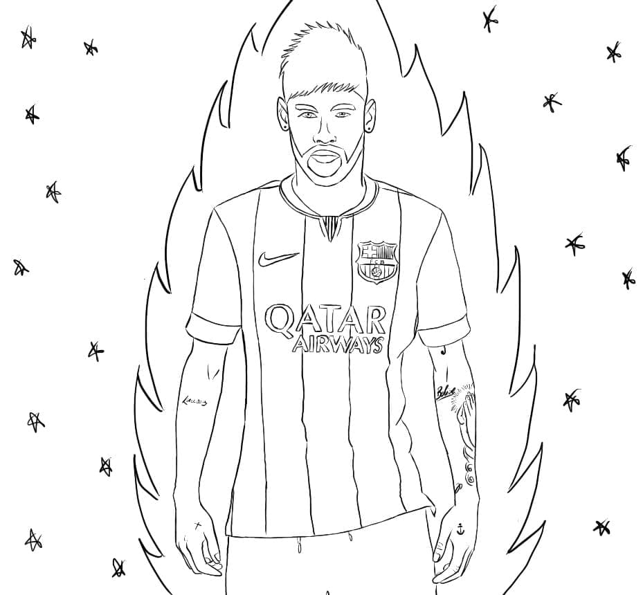Dibujo gratuito Neymar #179451 de la coleccion Personas Famosas para imprimir