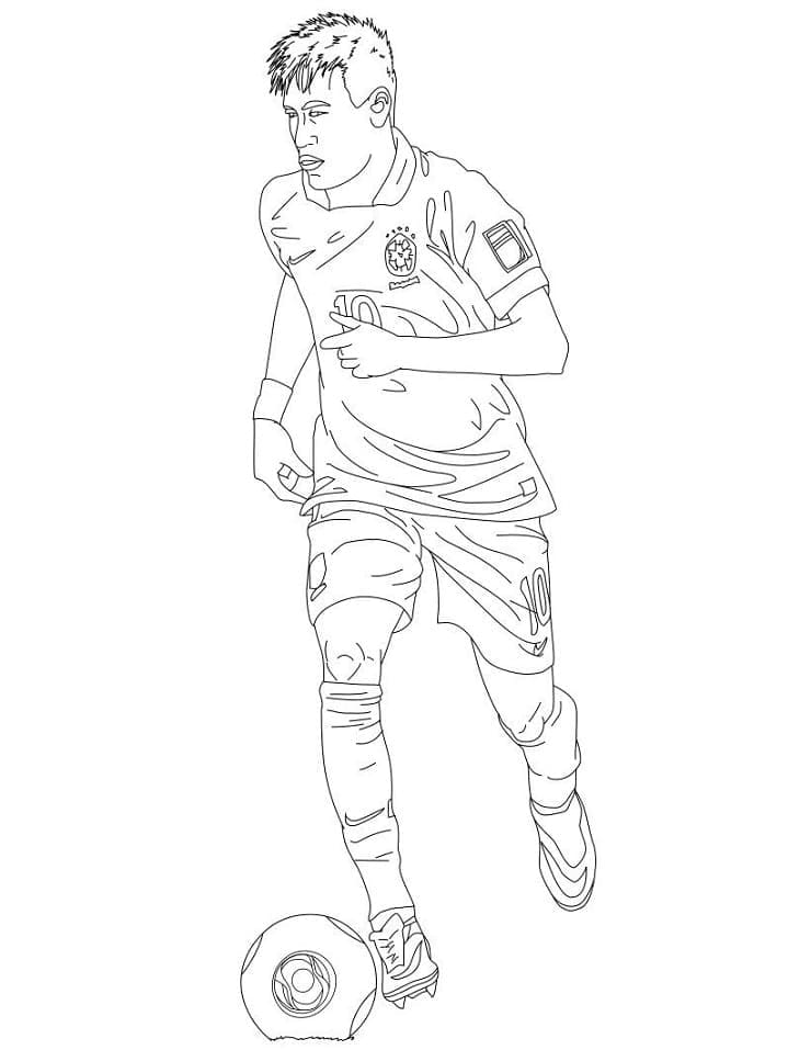 Dibujo gratuito Neymar #179456 de la coleccion Personas Famosas para imprimir