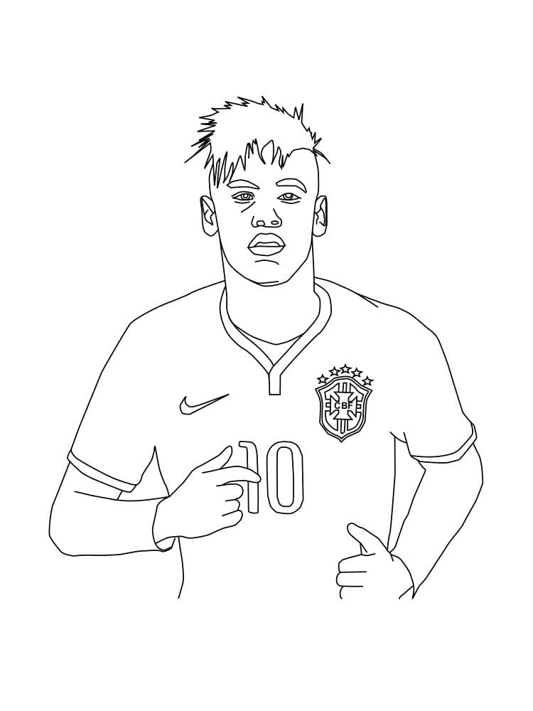 Dibujo gratuito Neymar #179459 de la coleccion Personas Famosas para imprimir