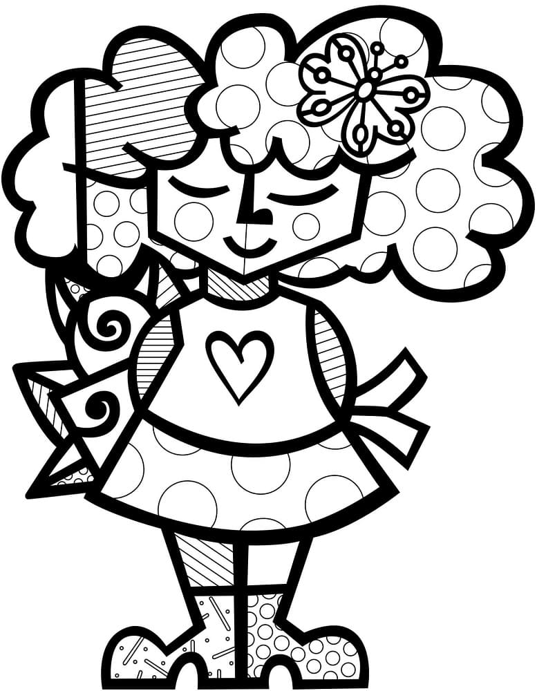 Dibujo gratuito Romero Britto #196811 de la coleccion Personas Famosas para imprimir Dibujo gratuito Romero Britto #196811 de la coleccion Personas Famosas para imprimir