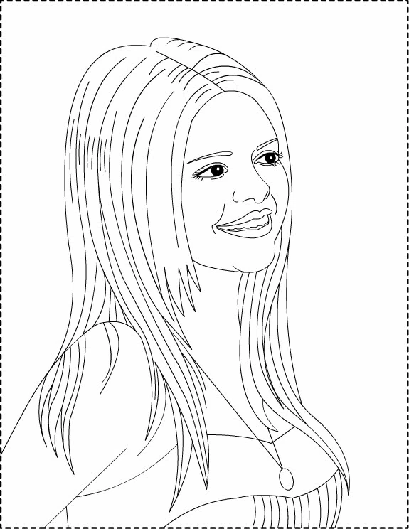 Dibujo gratuito Selena Gomez #123818 de la coleccion Personas Famosas para imprimir