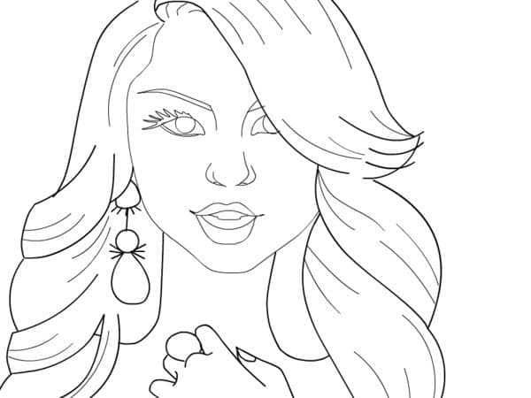 Dibujo gratuito Selena Gomez #214841 de la coleccion Personas Famosas para imprimir