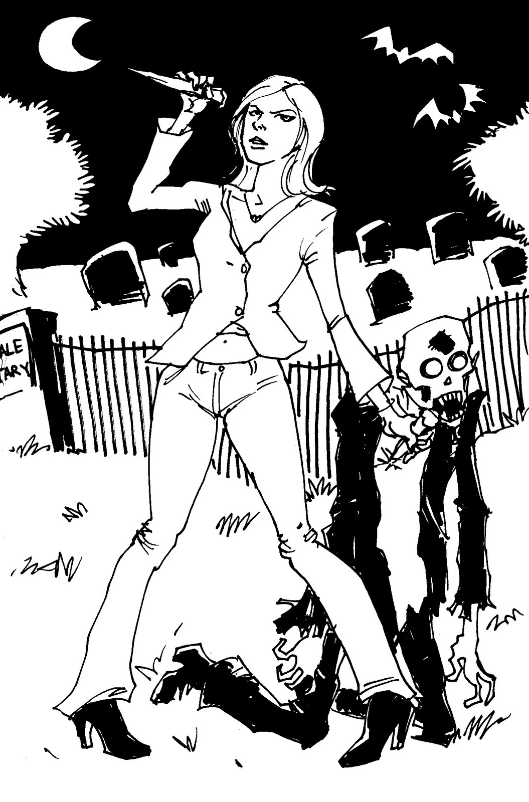 Dibujo para colorear: Buffy the vampire slayer (Programas de televisión) #152697 - Dibujos para Colorear e Imprimir Gratis