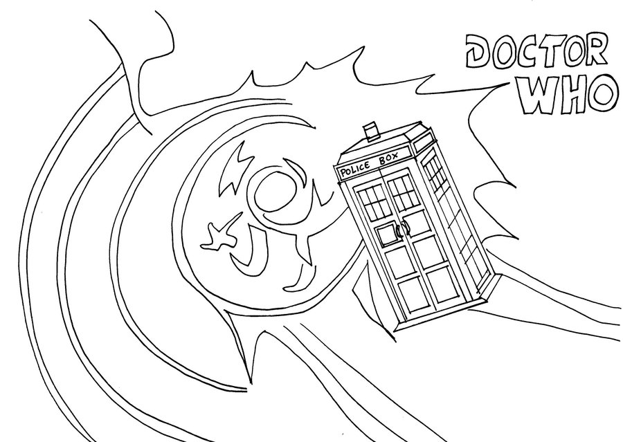 Dibujo para colorear: Doctor Who (Programas de televisión) #153113 - Dibujos para Colorear e Imprimir Gratis