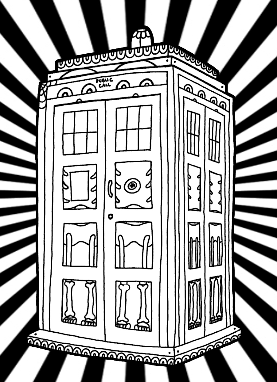 Dibujo para colorear: Doctor Who (Programas de televisión) #153116 - Dibujos para Colorear e Imprimir Gratis